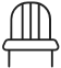 L'amandier • icone chaise noir